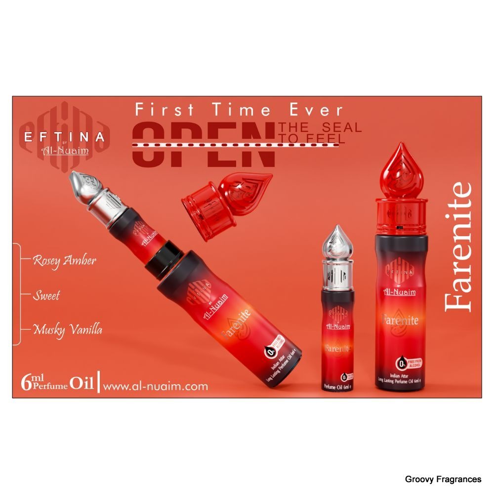 Al Nuaim Farenite Eftina Series Perfume Roll-on Attar Free From Alcohol - 6ML