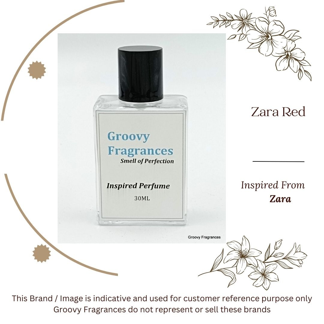 Groovy Fragrances Zara Red Long Lasting Perfume 30ML | For Men - 30ML