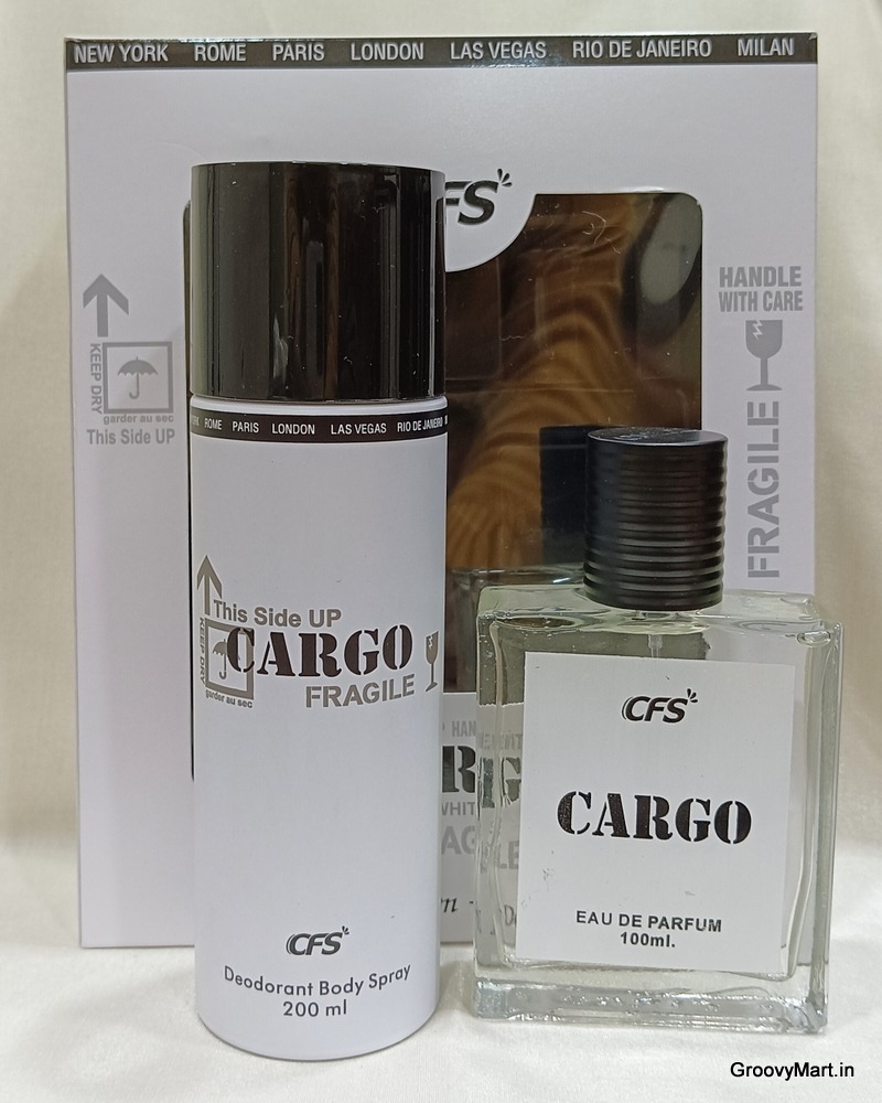 CFS cargo white combo perfume eau de parfum & deodorant - 200ML+100ML