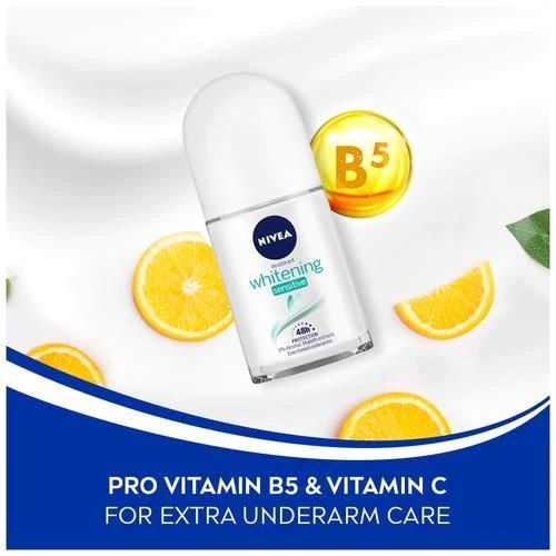 Nivea Whitening Sensitive Skin Deodorant Roll-on - For Women - 50ml