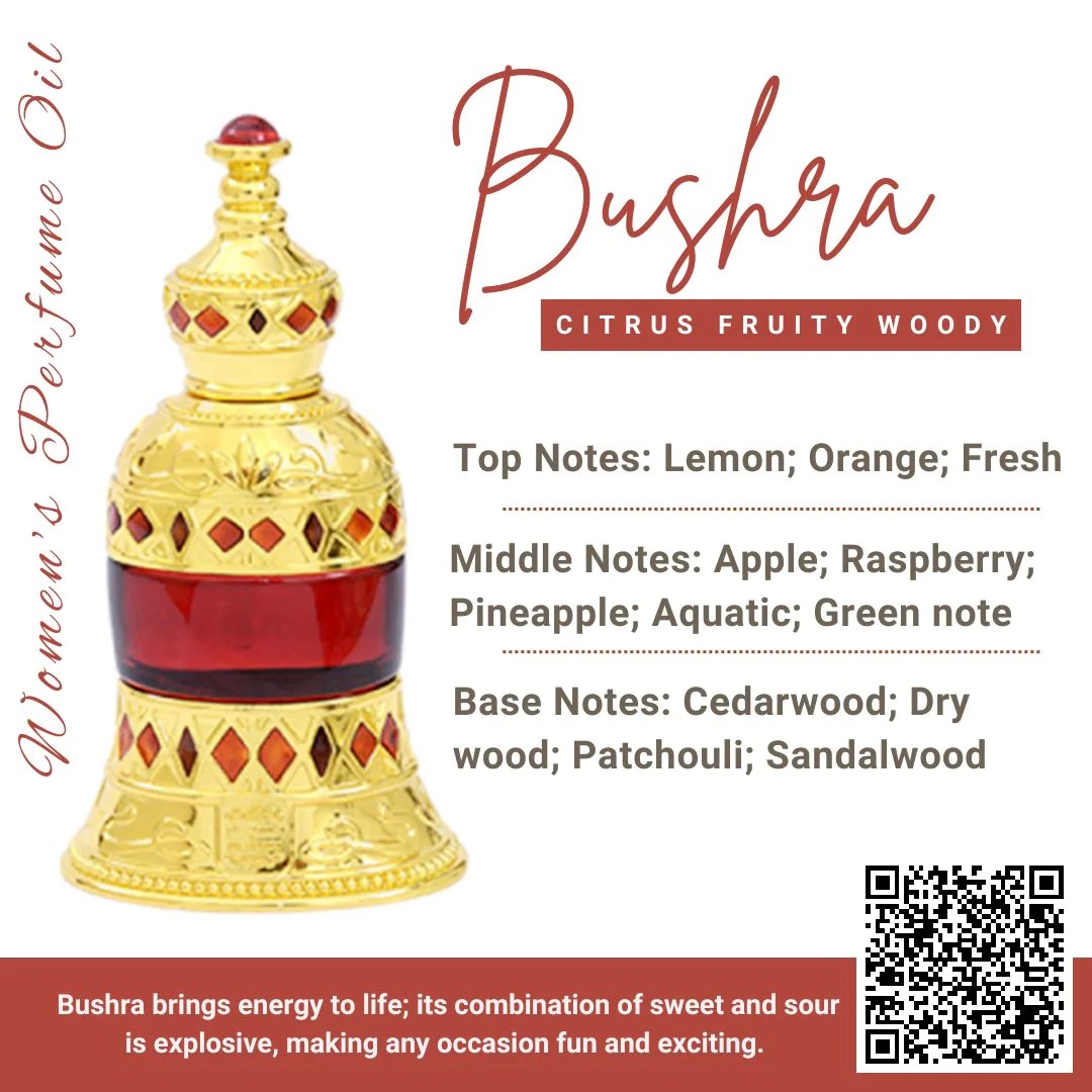 Naseem BUSHRA Attar Premium Perfume Oil - For Women - 25ML
