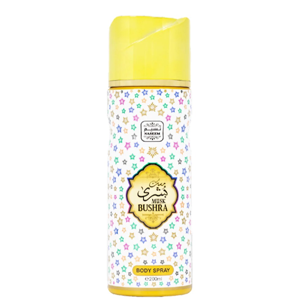 Naseem Musk Bushra Perfumed Body Spray | No Gas | Alcohol free | For Men
