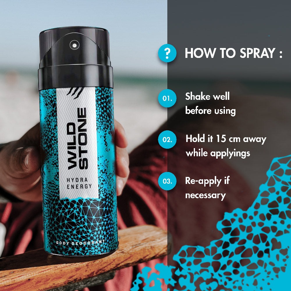 Wild Stone hydra energy deodorant body spray - for men - 150ML