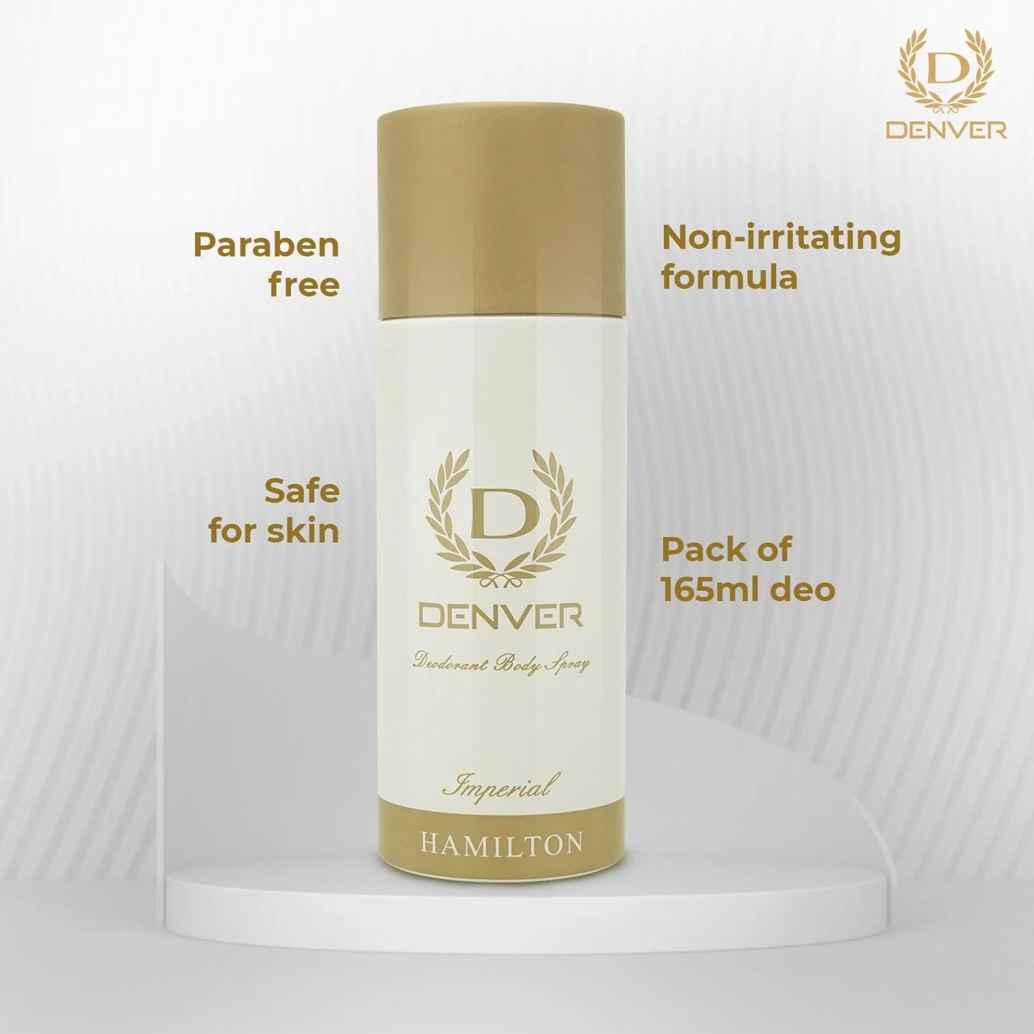 Denver hamilton imperial deodorant body spray - for men - 165ML