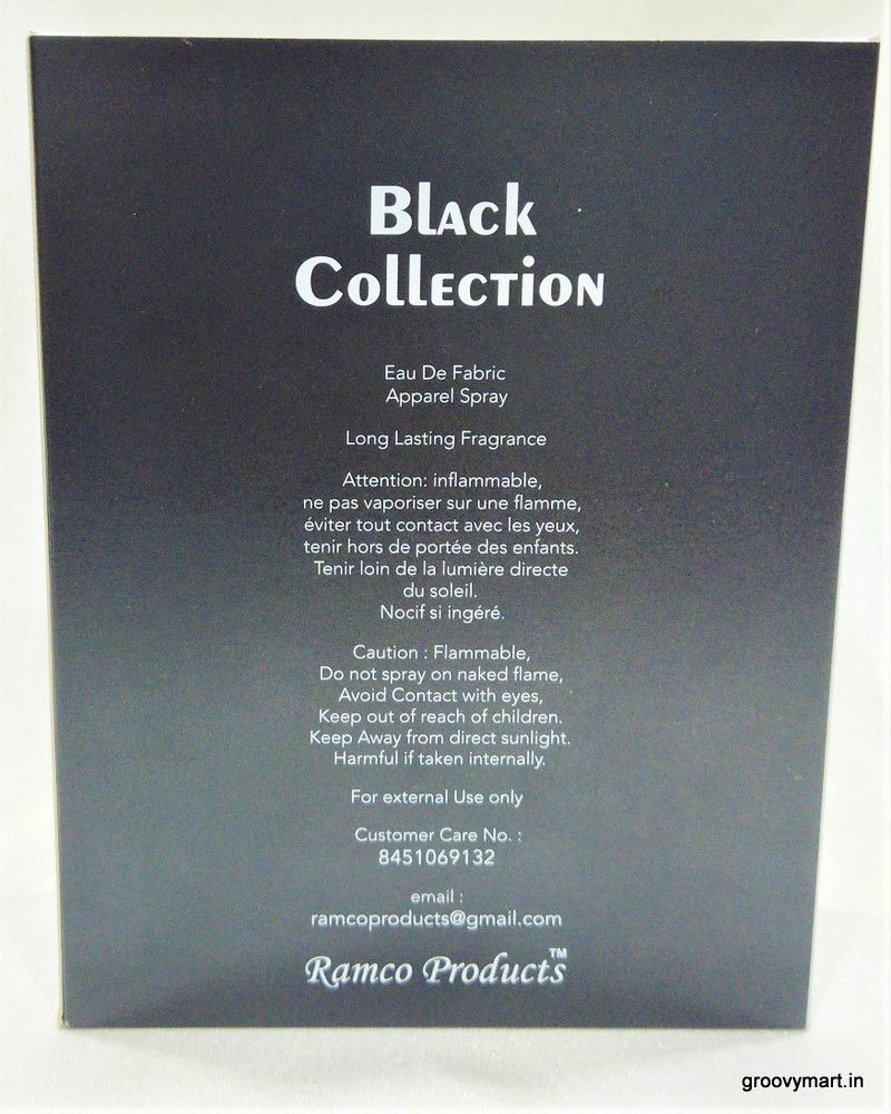 Ramco Perfumes Black Collection Eau De Fabric Apparel Spray - 100ML