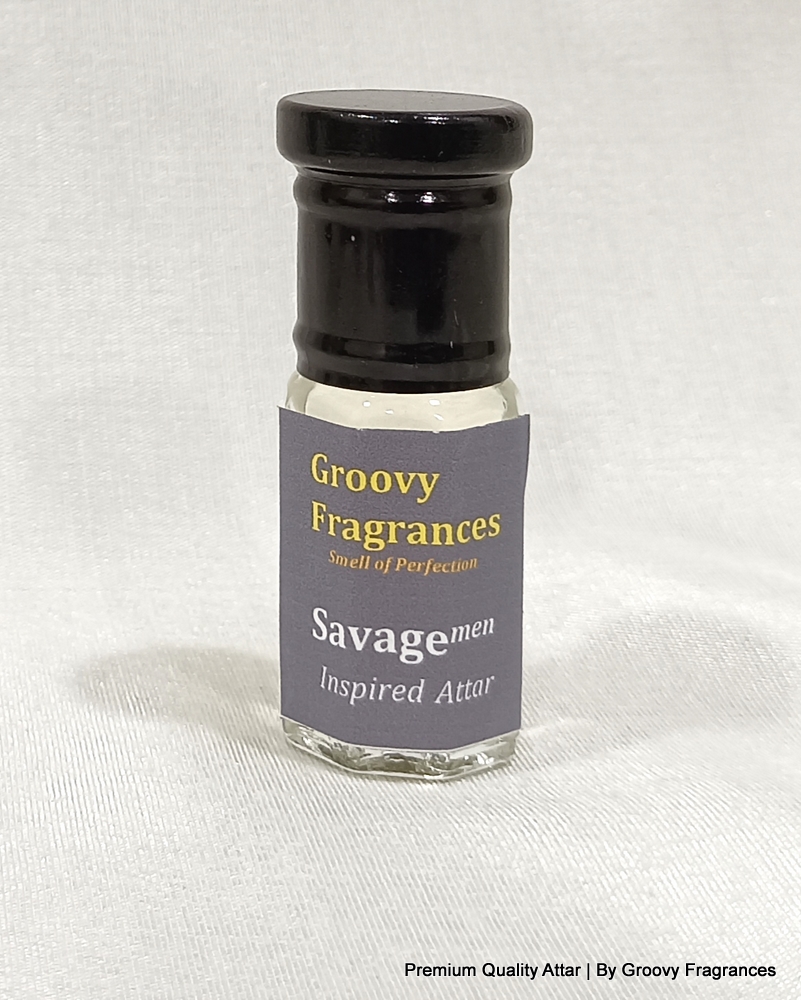 Groovy Fragrances Savage Long Lasting Perfume Roll-On Attar | For Men | Alcohol Free by Groovy Fragrances - 3ML