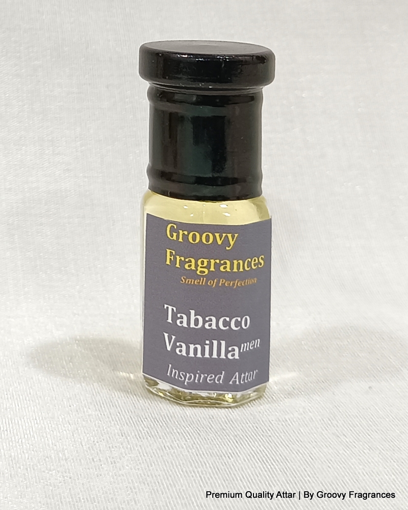 Groovy Fragrances Tabacco Vanilla Long Lasting Perfume Roll-On Attar | For Men | Alcohol Free by Groovy Fragrances - 3ML