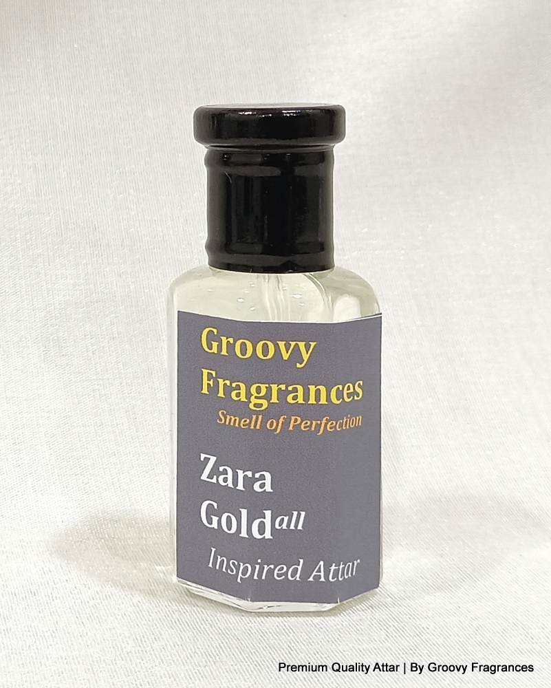 Groovy Fragrances Zara Gold Long Lasting Perfume Roll-On Attar | Unisex | Alcohol Free by Groovy Fragrances - 12ML