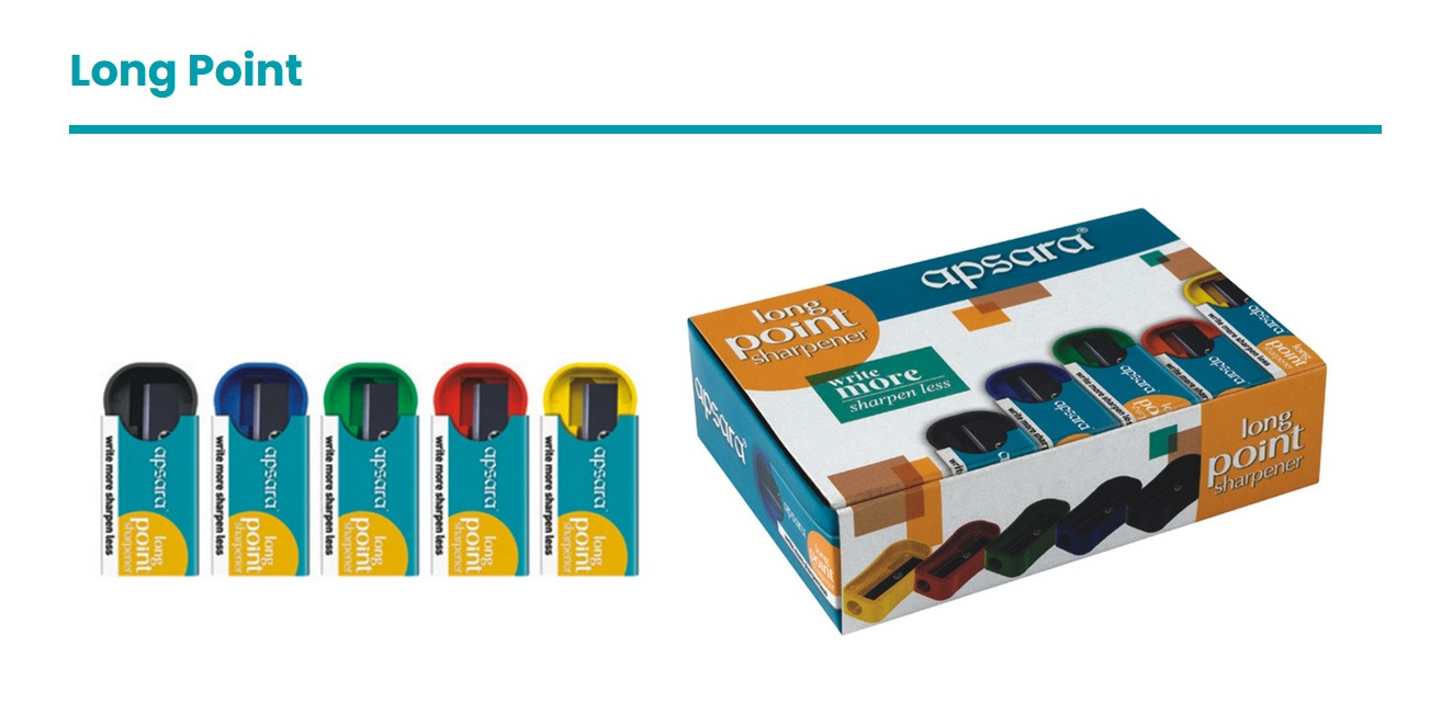 Apsara Sharpners Long 5 MRP (20pc)