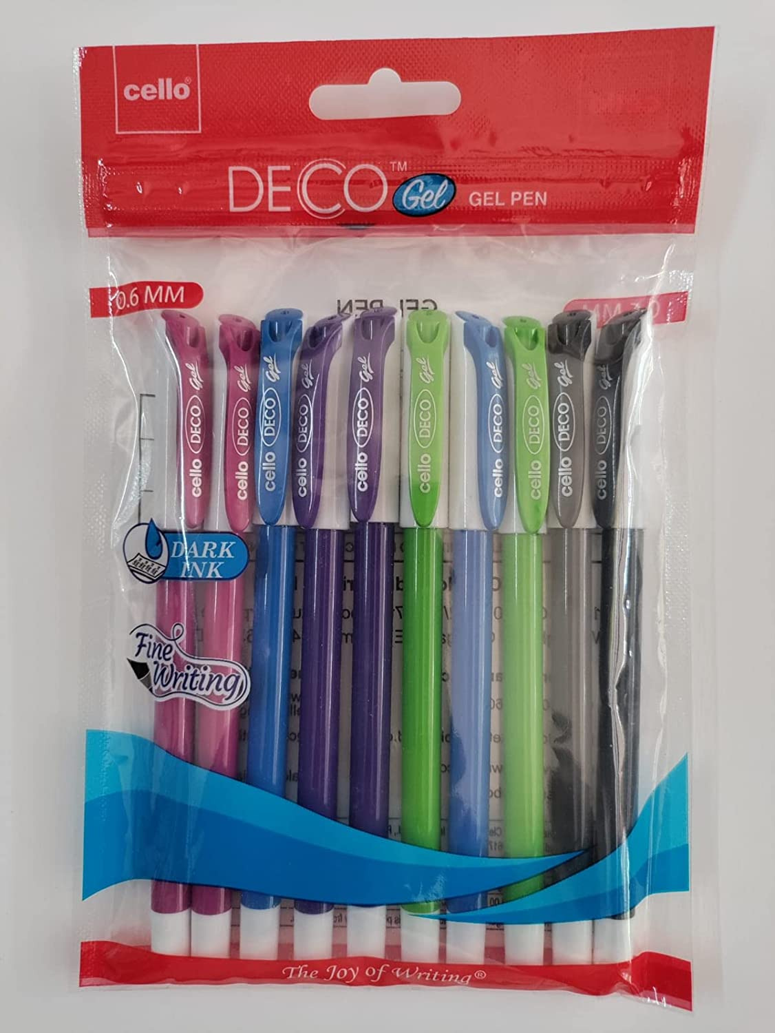 Cello Deco Gel Pen (Pack of 10)