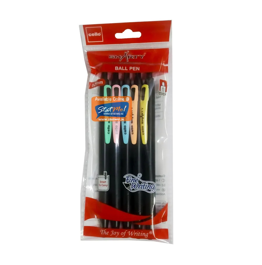 Cello Smarty Ball Pen MRP-7 (5pc)