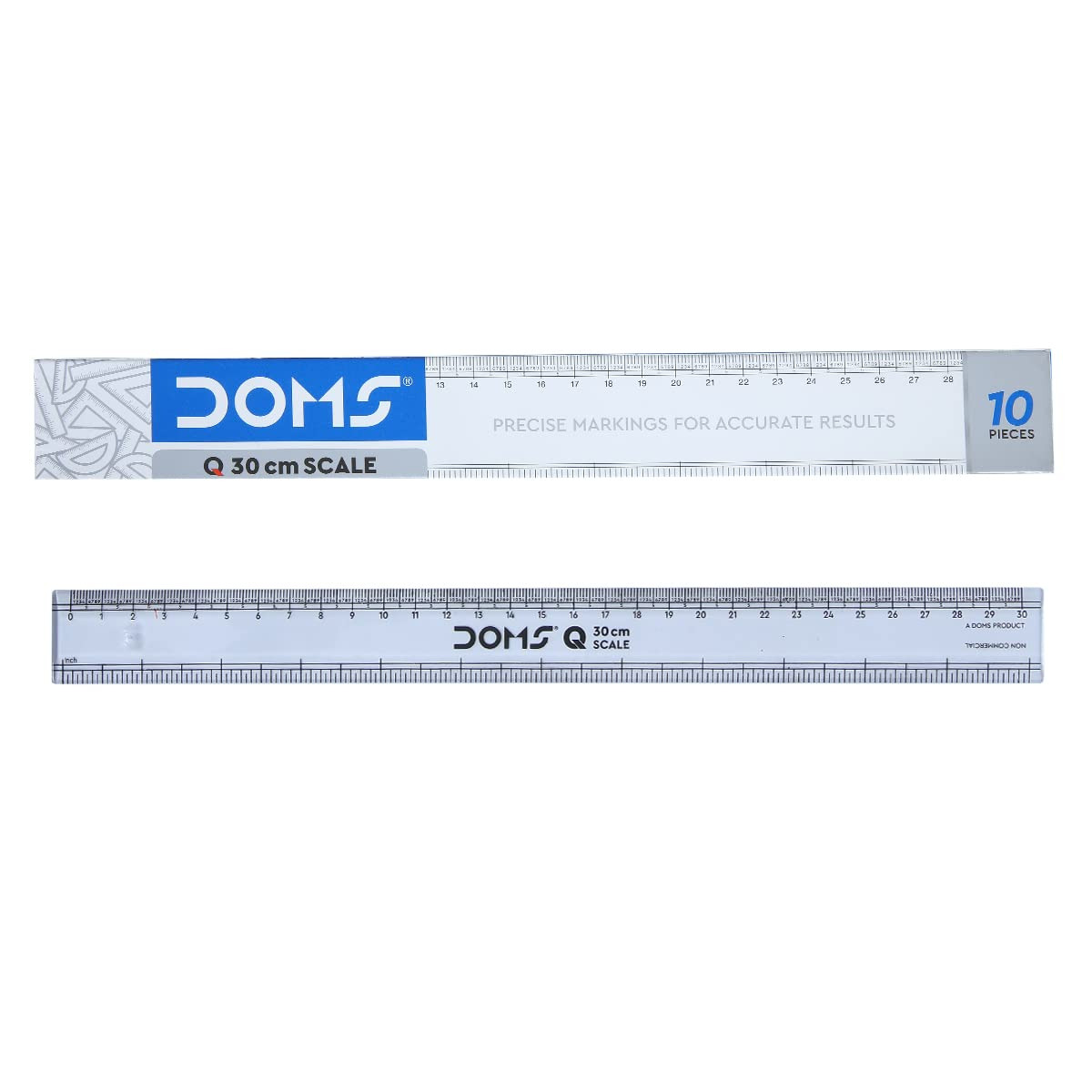 Doms Scale Plastic Ruler Big 30cm