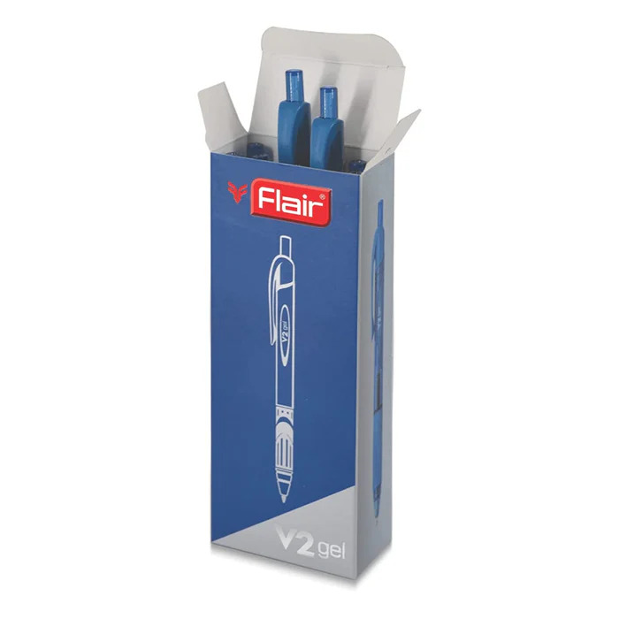 Flair V2 Gel Pen (10pc Pack)- Blue