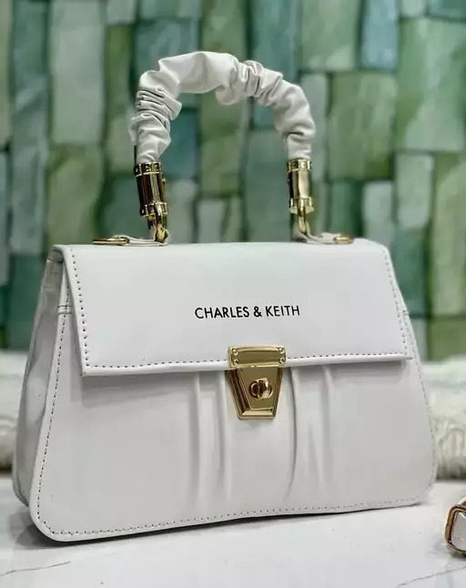 Fine Design Women Solid Pu Leather Sling Bag