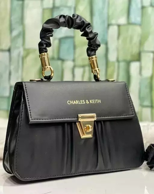 Fine Design Women Solid Pu Leather Sling Bag