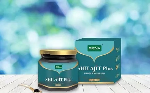 SEYA Pure Original Himalayan Shilajit/Shilajeet Resin 50g | Improve Strength & stamina for men & women | 4X Concentrated formula, Stronger Than Pills