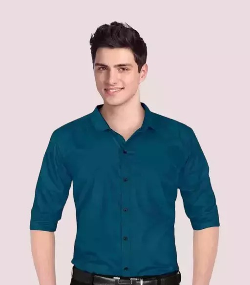 Cotton Shirt for Mens || Plain Solid Full Sleeve Shirt || Regular Fit Casual Shirts for Men's With Pocket
