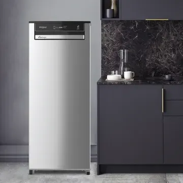 WHIRPOOL Whirlpool VitaMagic Pro 192 Litres 3 Star Direct Cool Single Door Refrigerator with Stabilizer Free Operation (72601, Alpha Steel)