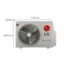 LG 6 in 1 Convertible 1 Ton 3 Star Inverter Split AC with 4 Way Swing (2024 Model, Copper Condenser, TSQ12JNXE)