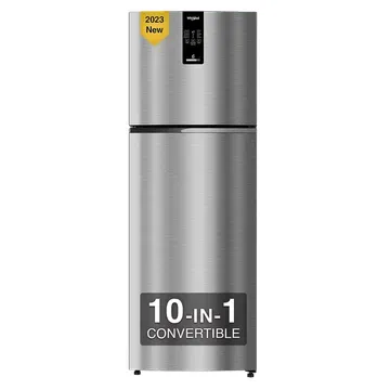 WHIRLPOOL Whirlpool Intellifresh Pro 278 231 Litres 2 Star Frost Free Double Door Convertible Refrigerator with 6th Sense Technology (Grey)