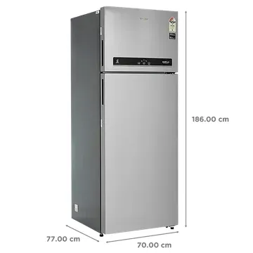 Whirlpool Intellifresh 500 Litres 3 Star Frost Free Double Door Convertible Refrigerator with AI Technology (IF INV CNV 515, Alpha Steel)