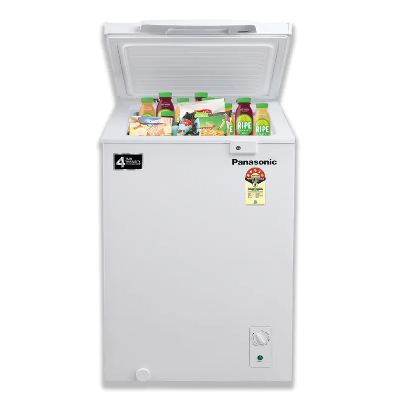 Panasonic  142 L 5 Star Single Door Deep Freezer (SCR-CH151H1B, White, Convertible, 4 Year Warranty)