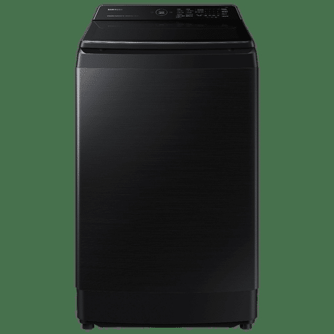 Samsung SAMSUNG 11 kg 5 Star Inverter Fully Automatic Top Load Washing Machine (WA11CG5886BVTL, Diamond Drum, Black Caviar) - 11 KG