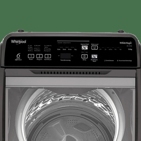 Whirlpool 7.5 kg 5 Star Fully Automatic Top Load Washing Machine (Whitemagic Elite, 31370, Lint Filter, Grey) - 7.5