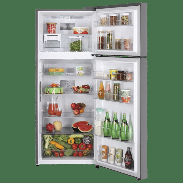  LG LG 423 Litres 2 Star Frost Free Double Door Convertible Refrigerator with Smart Diagnosis (GL-S422SPZY.DPZZEB, Shiny Steel)