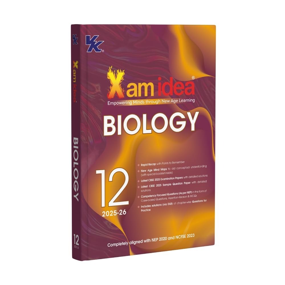 Xam idea BIOLOGY Class -12| CBSE Exam Ready | Mind Maps, Practice Papers & NCERT Solutions | Session 2025-26