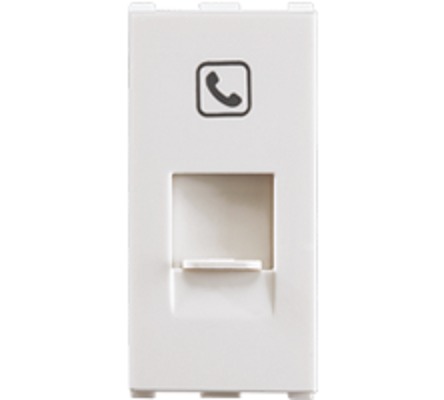 Anchor Roma Urban RJ11 Tel Jack Single with Shutter 1M