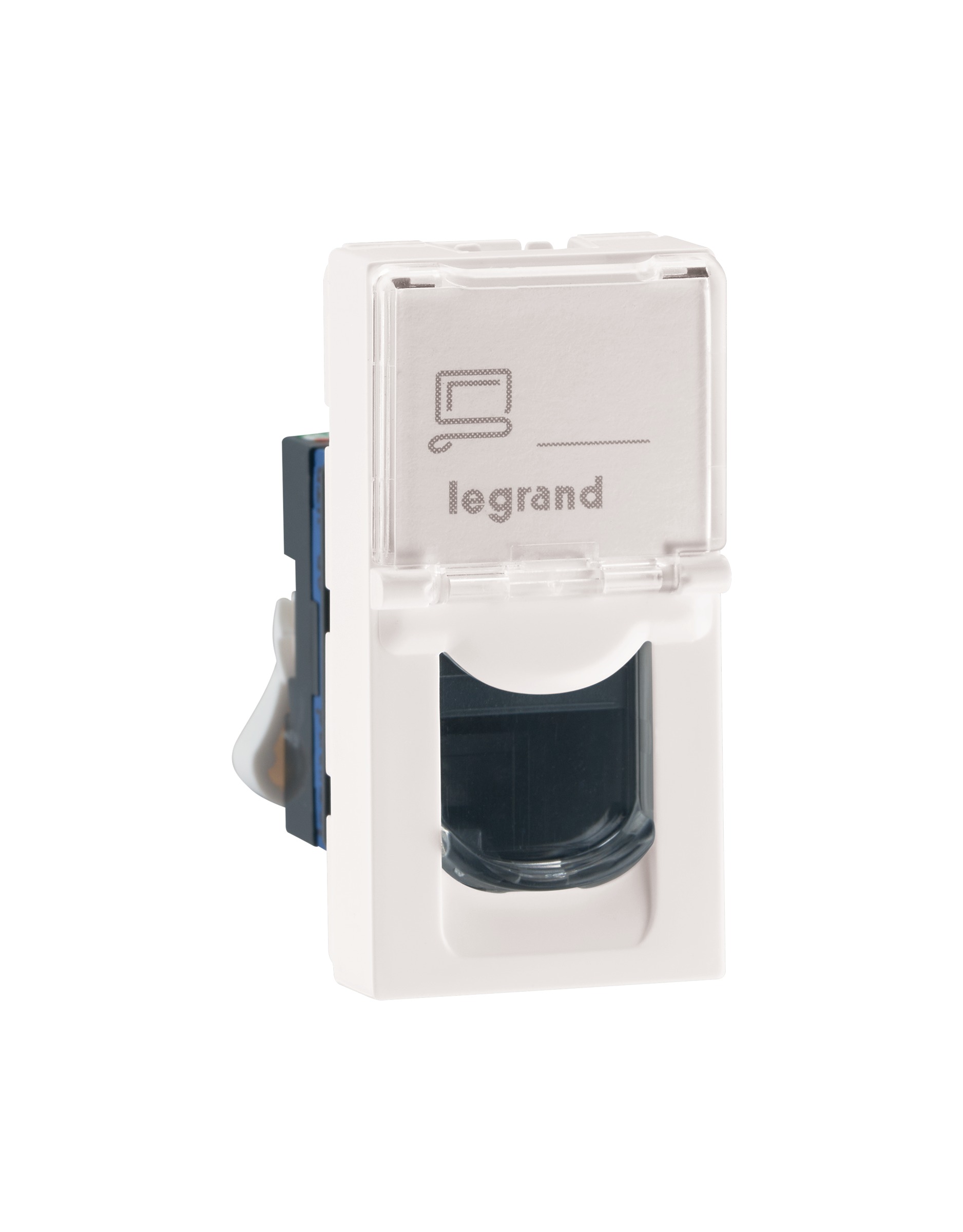 Legrand Myrius Nextgen RJ45 Utp Cat 6 Tool-Less With Shutter 1M White (679265)