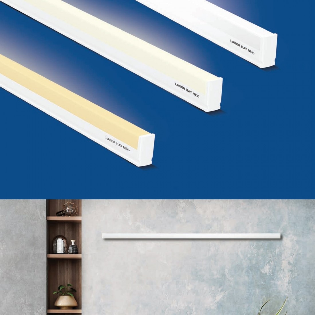 Crompton 20W Batten Laser Ray Neo 3 in 1