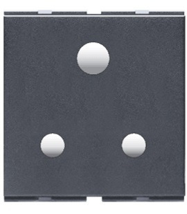 Lisha Socket 6A 3 Pin - Grey
