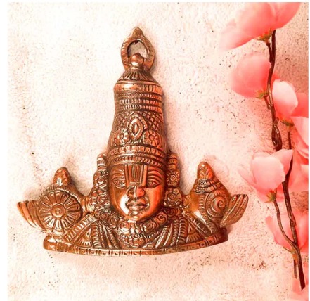 Sri  Balaji Wall Hanging - For Pooja & Home Decor - 6 Inch திருப்பதி பாலாஜி 