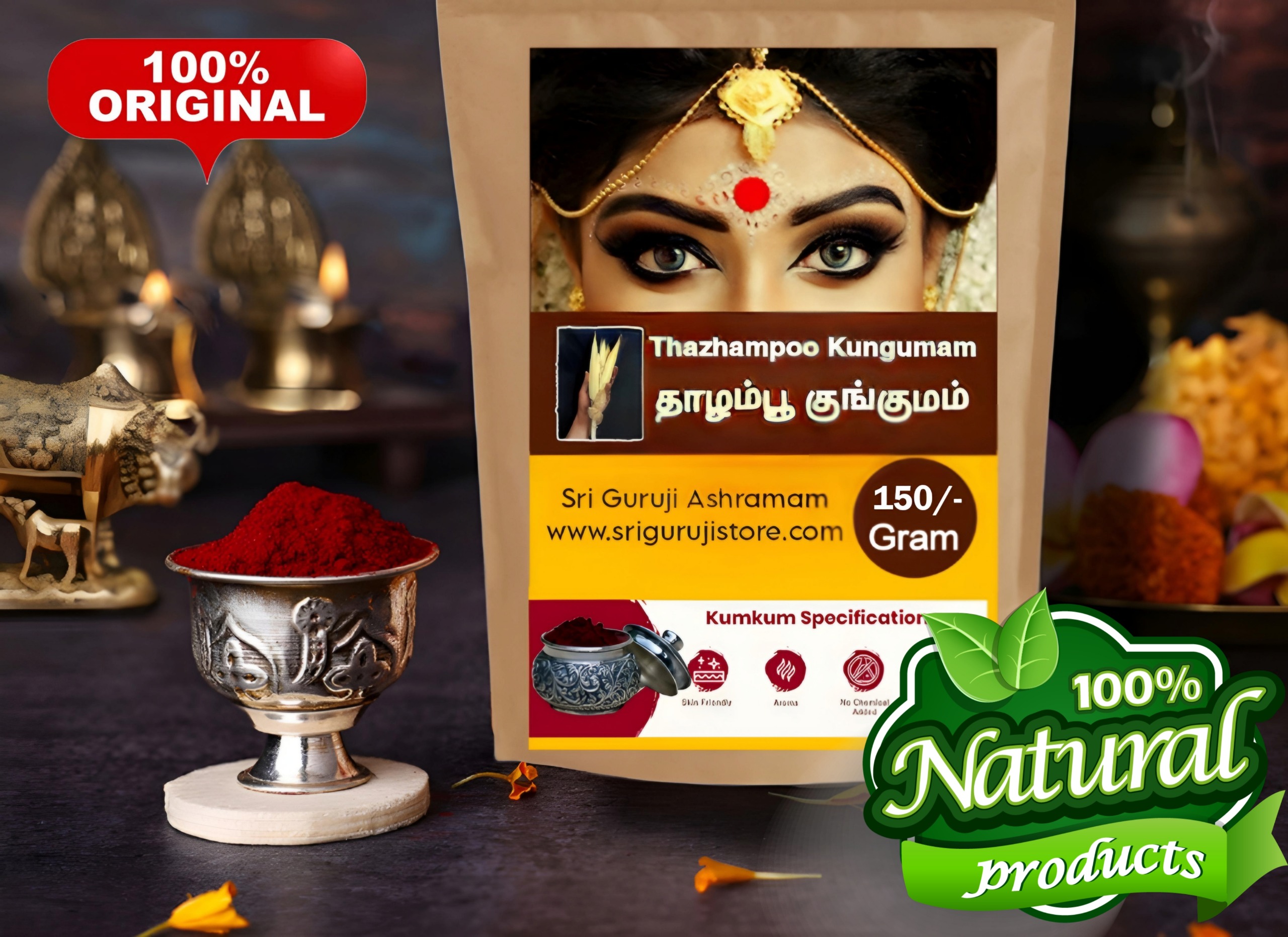 Thazhampoo Kumkum - தாழம்பூ குங்குமம் - 500 - Gram