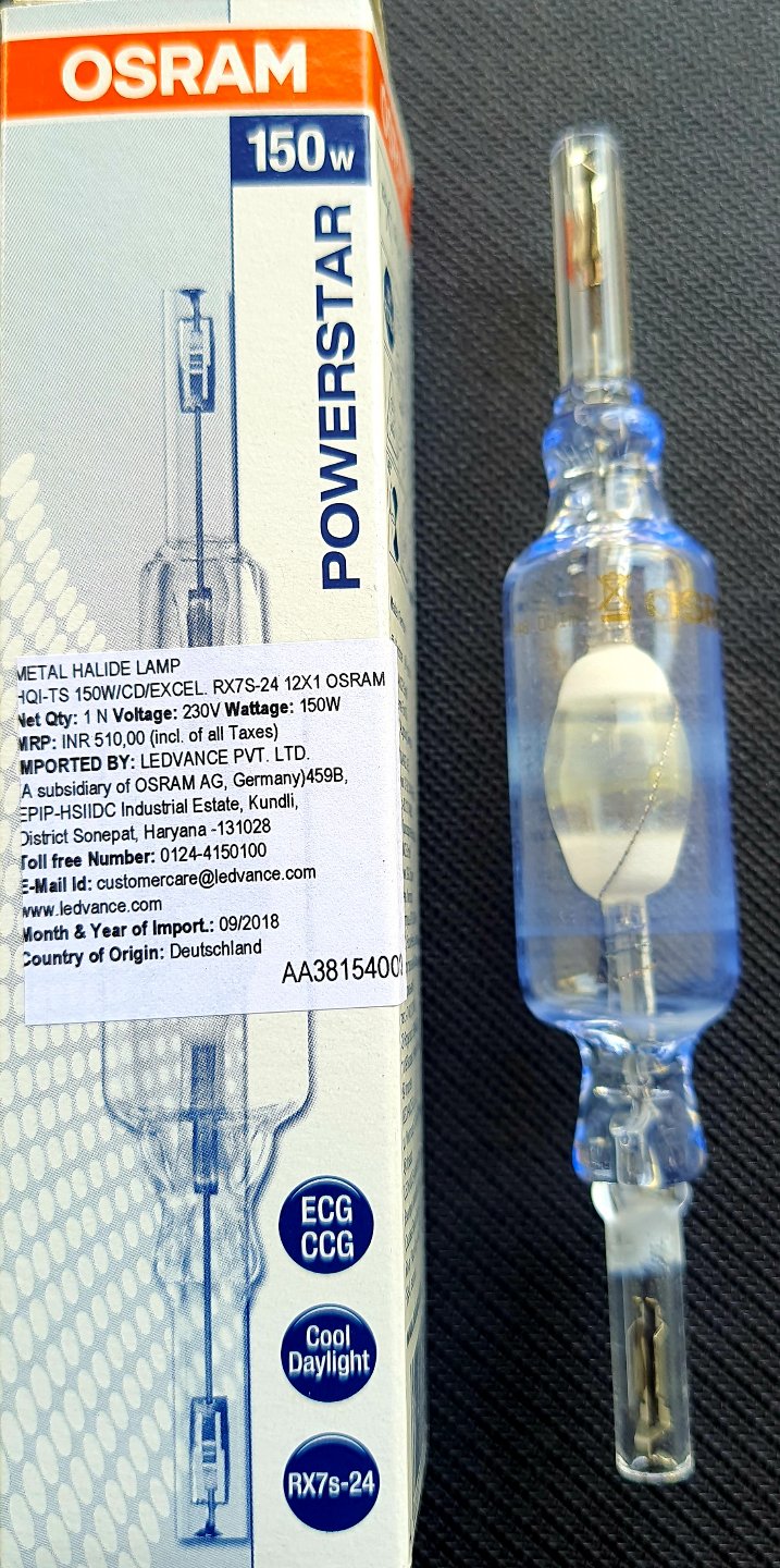 OSRAM POWERSTAR HQI-TS EXCELLENCE 150W CDL DE WHITE OSRAM POWERSTAR HQI-TS EXCELLENCE 150W CDL DE WHITE