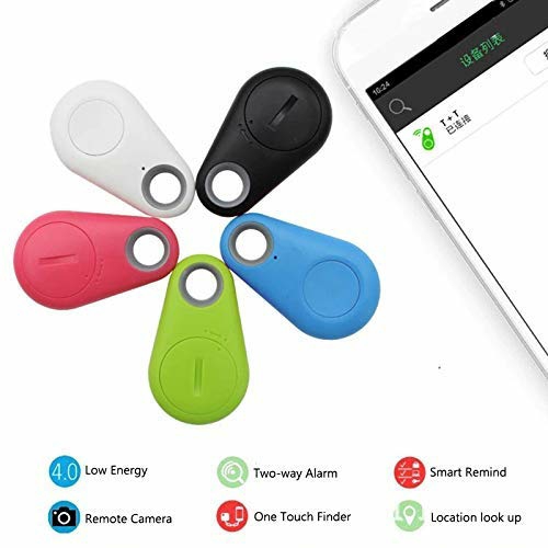 Smart Key Finder Locator GPS Tracking Device for Kids Boys Girls Pets Cat Dog Keychain Wallet Luggage Anti-Lost Tag Alarm Reminder Selfie Shutter. - Anti Lose Device, Pack Of 1