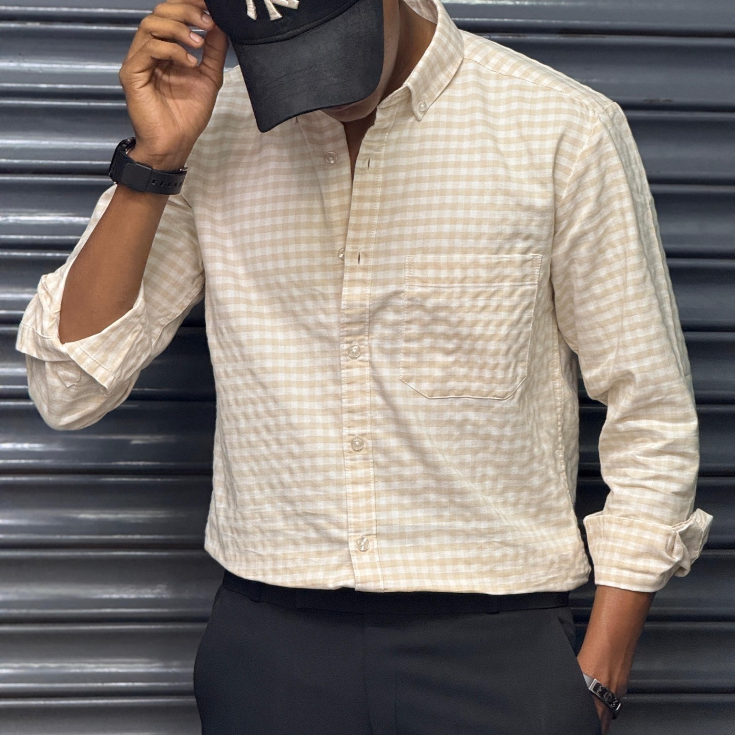 Micro Checks Shirt (M,L,XL)