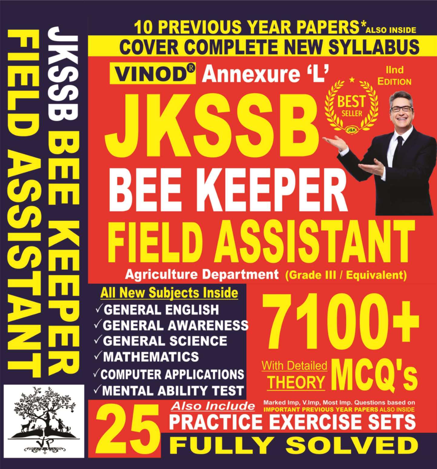 Vinod JKSSB Bee Keeper, Field Assistant Book ; VINOD PUBLICATIONS ; CALL 9218219218