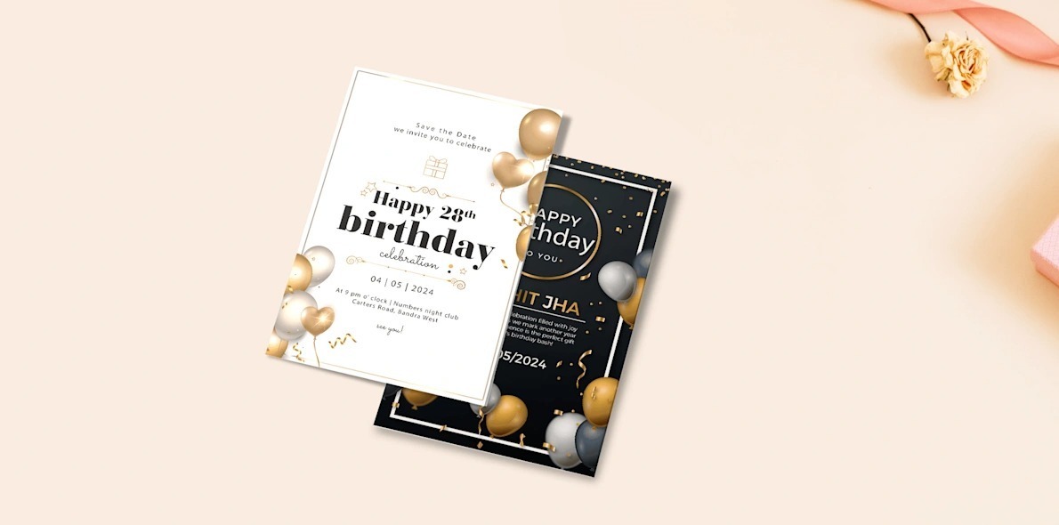Birthday Invitation Cards 50 PC