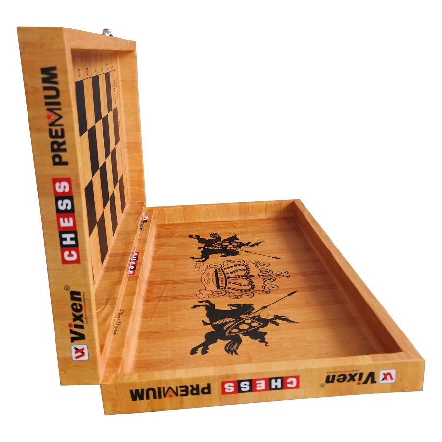 Vixen Premium Wooden Chess Gift Set (With Chess Coins)