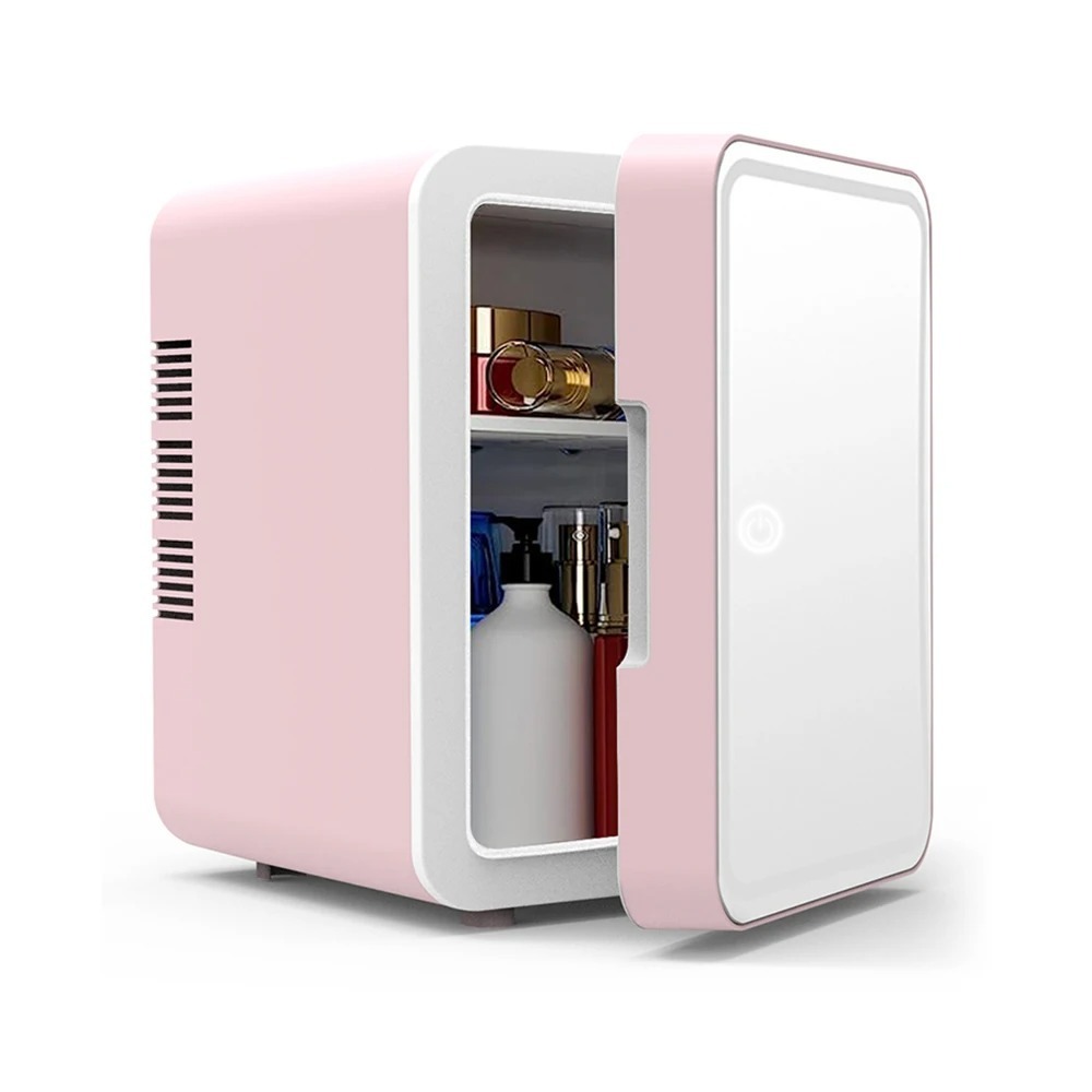 Mini Fridge Beverage Camping Cosmetics Portable Small Mirror Refrigerators for The Room