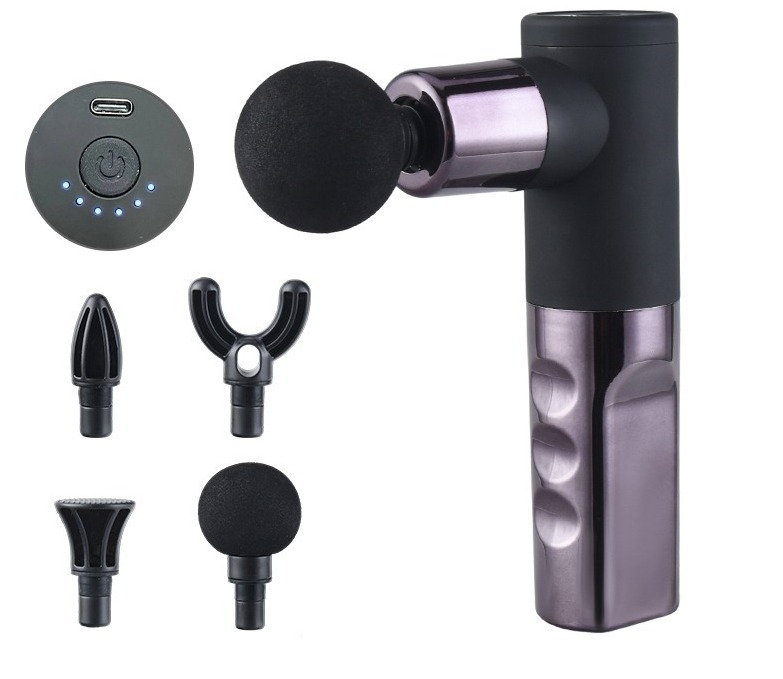 Palm Mini Massage Gun – 6-Speed Deep Tissue Massager with 1500mAh Battery & USB Charging