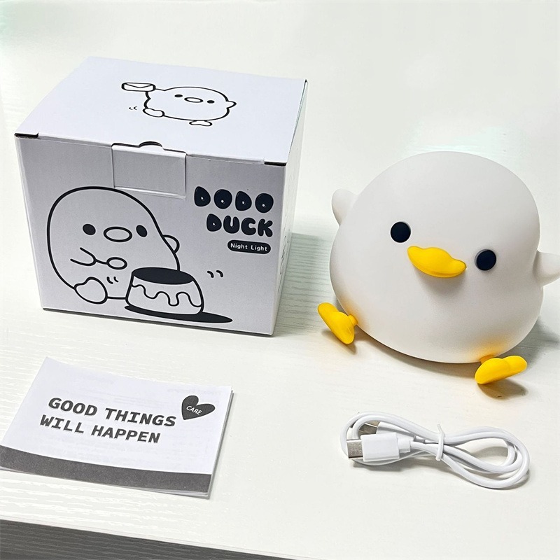 Lancoon LED Moon Pat Lamp - USB Rechargeable Touch Night Light For Kids With 3 Dimmable Levels
