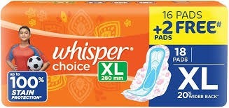 Whisper Choice Extra Long Sanitary Pads