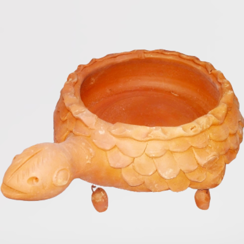 Clay Tortoise Urli Water Bowl