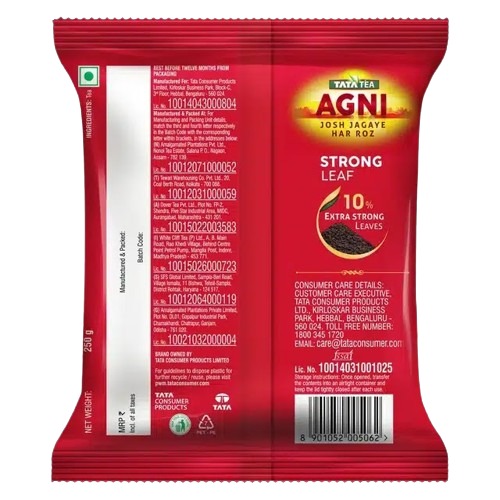 Tata Tea Agni 250 g (Pouch)