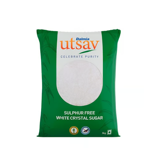 Dalmia Utsav White Crystal Sulphurless Sugar 5 kg - 5 Kg