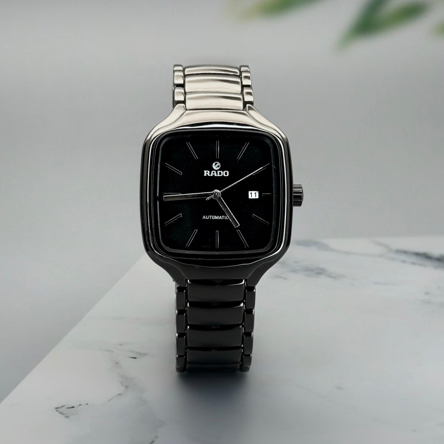 Rado True Square Undigital Black Quartz Men's Watch
